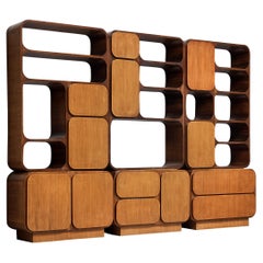 Italian Multifunctional Highboard in Walnut