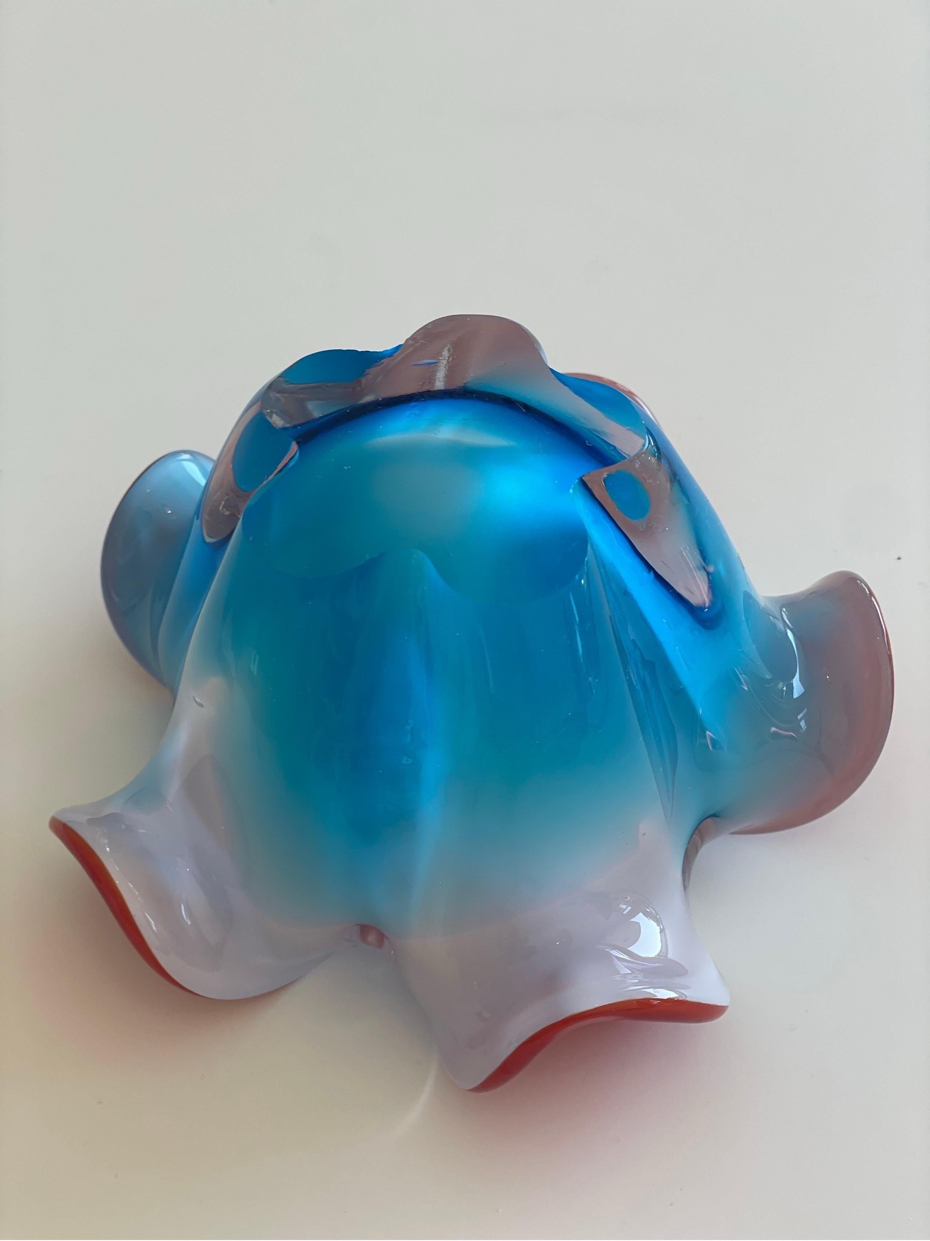 Cuenco italiano de cristal artístico de Murano, años 60 en Bueno estado para la venta en Bergen, NO