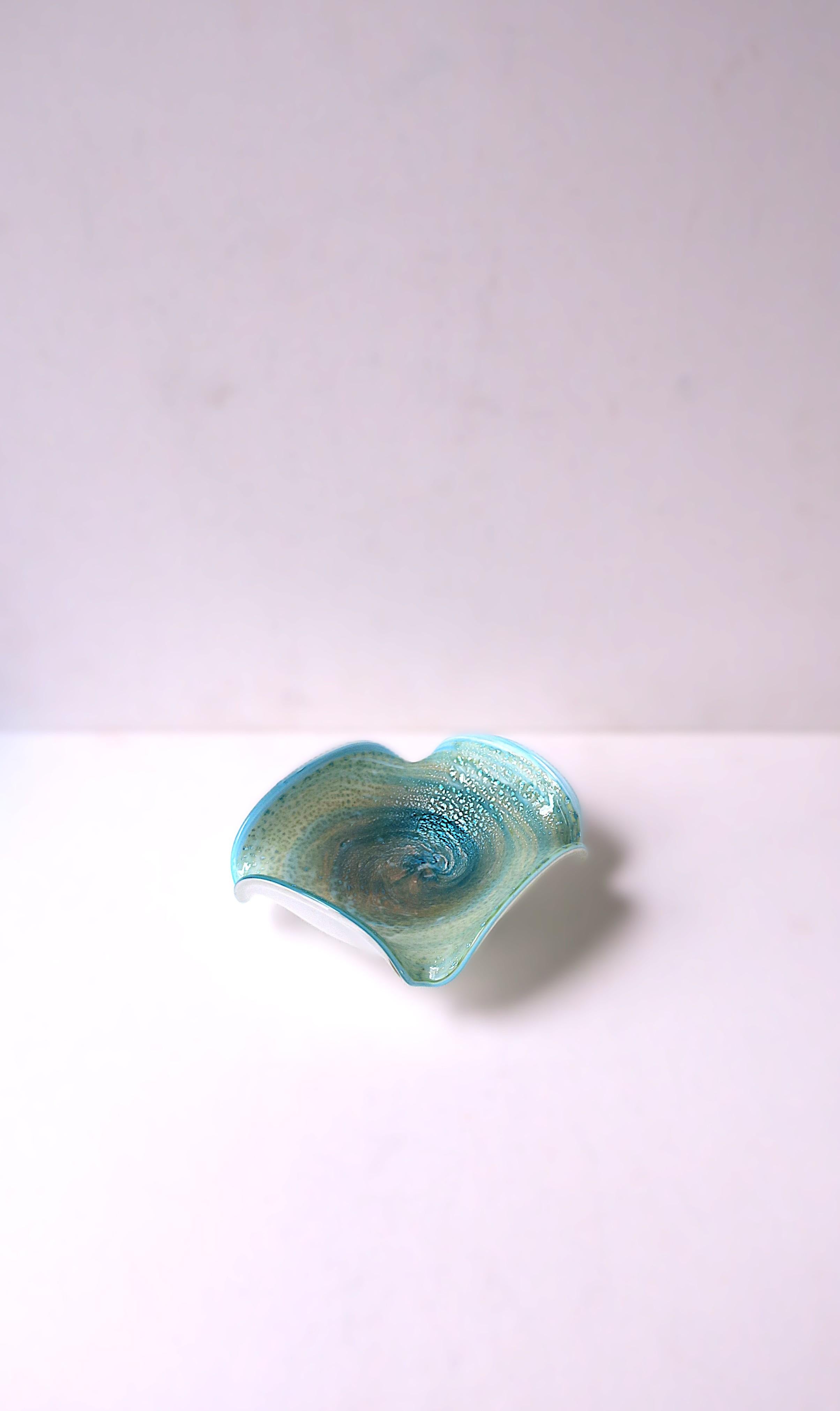 Murano Glass Italian Murano Art Glass Bowl For Sale