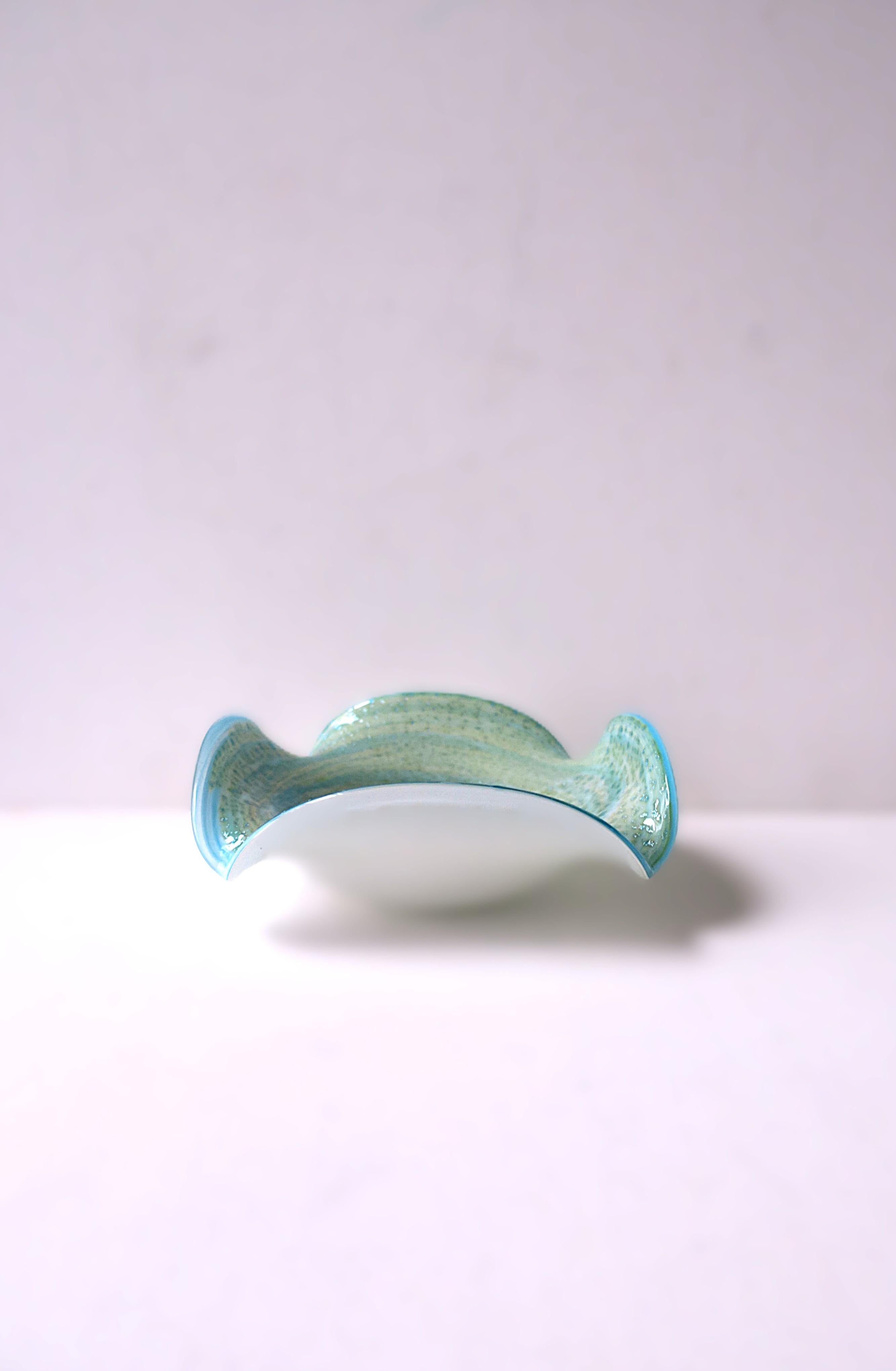 Italian Murano Art Glass Bowl For Sale 5