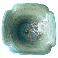 Bol d'art italien en verre de Murano