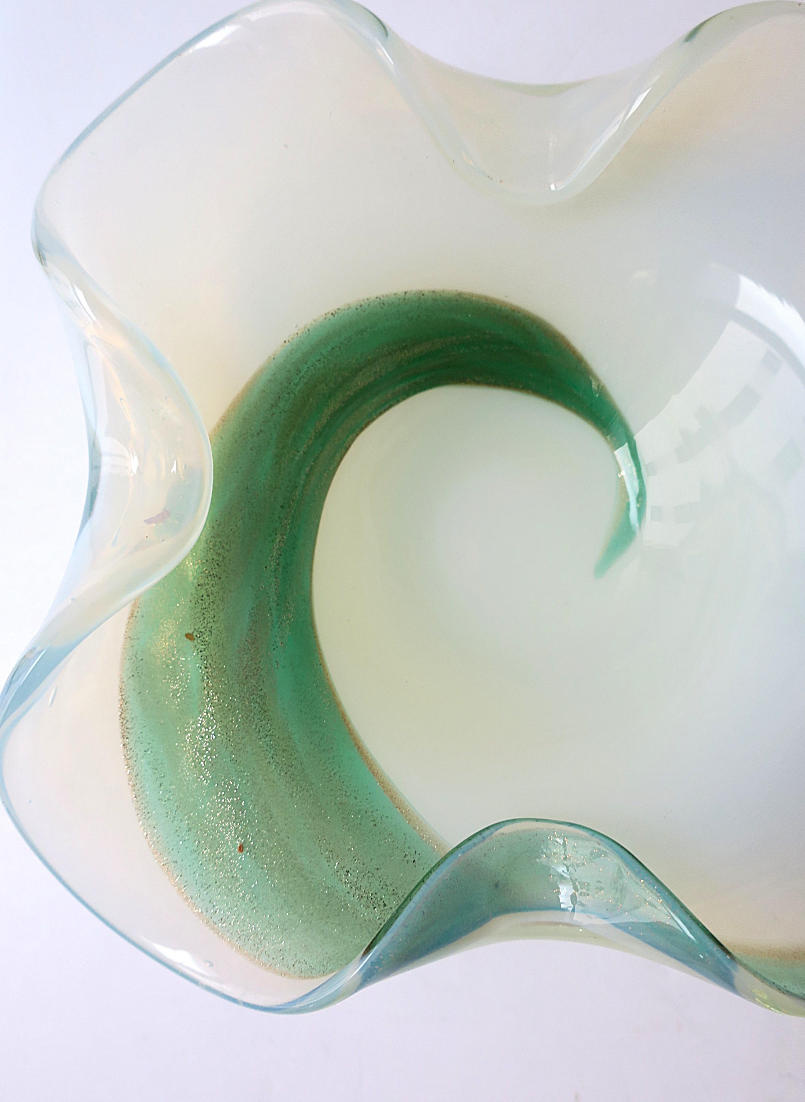 Italienische Schale aus Murano-Kunstglas im Seguso-Stil im Angebot 2
