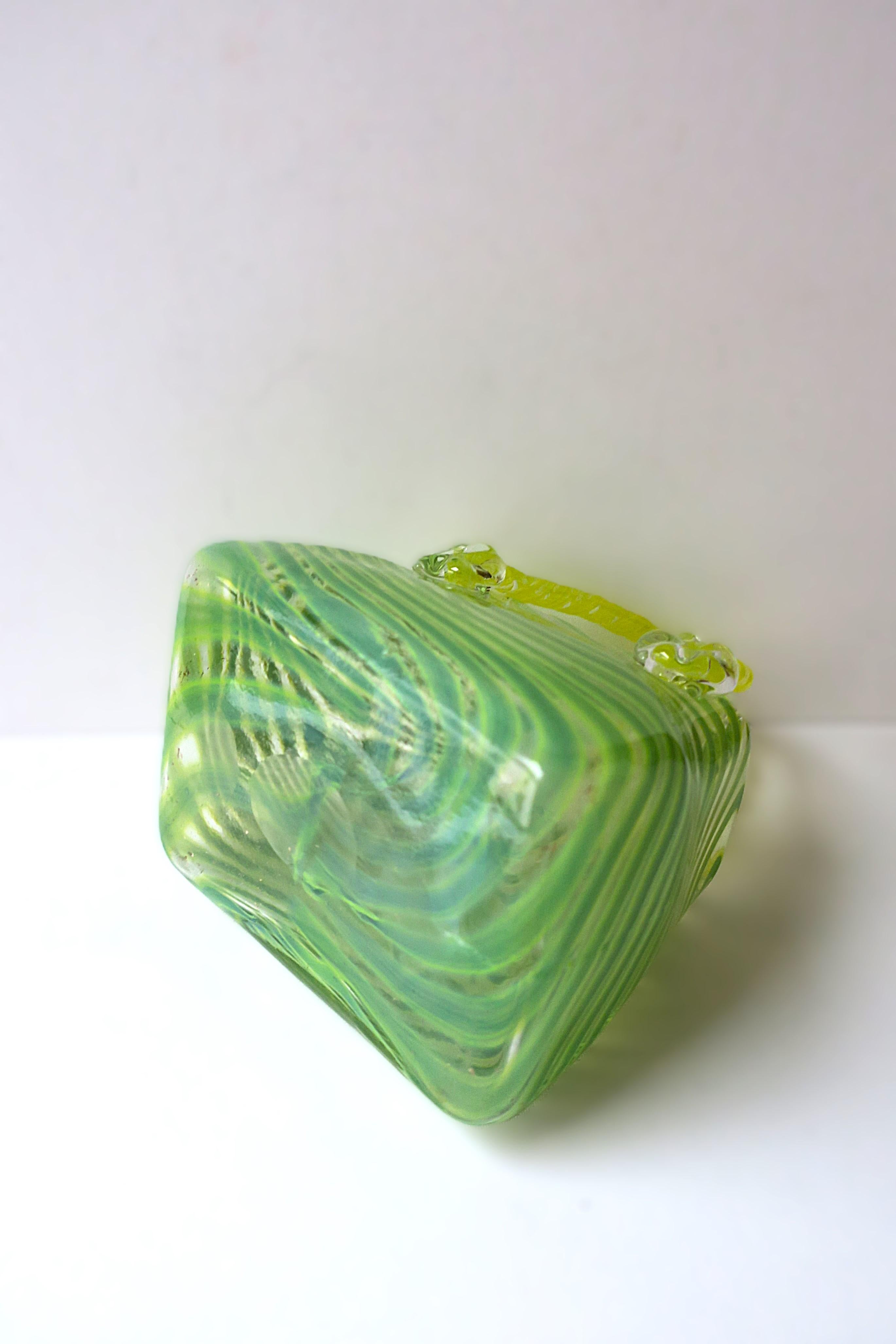 Italian Murano Art Glass Handbag Purse Vase For Sale 5