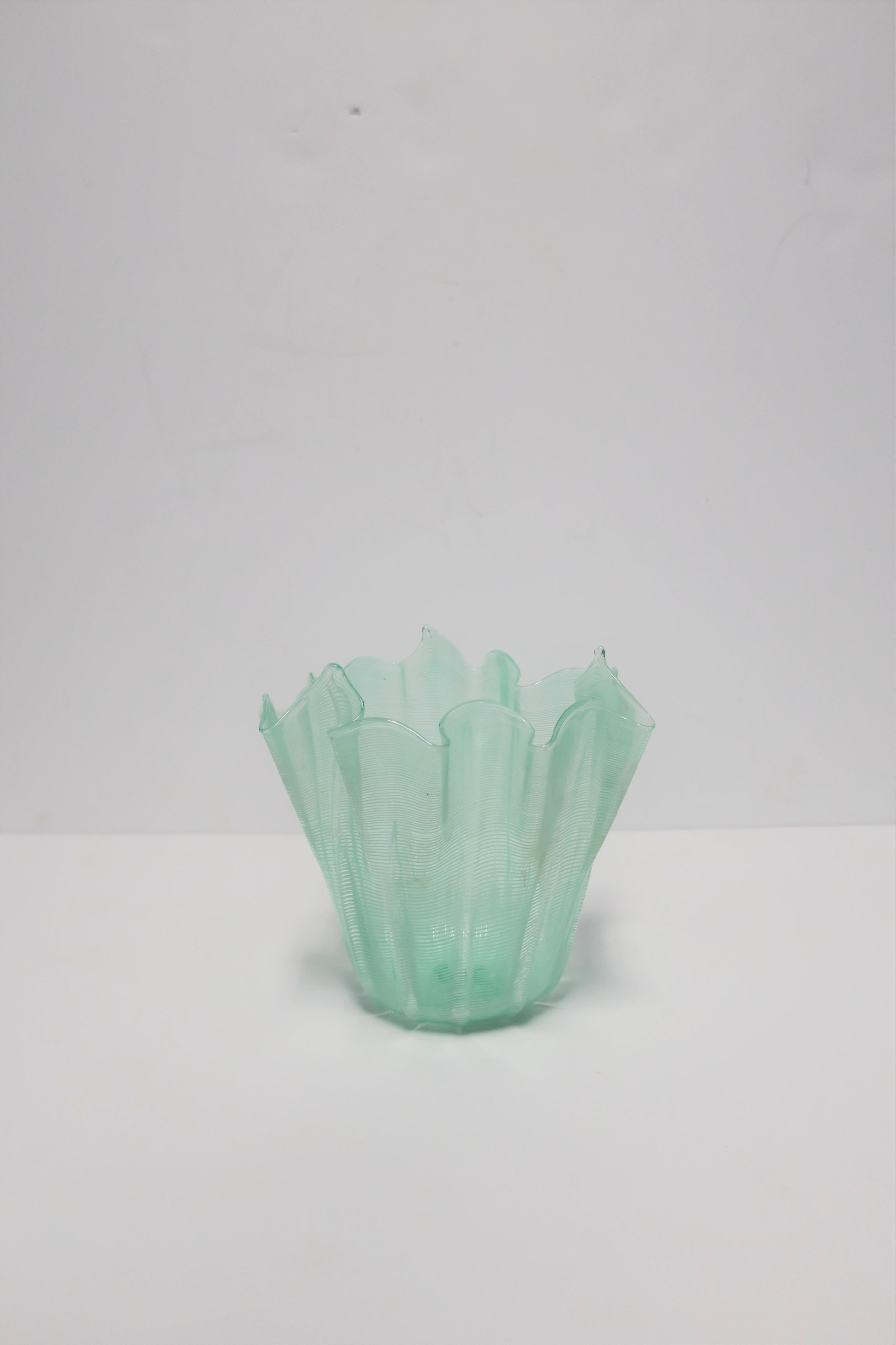handkerchief glass vase