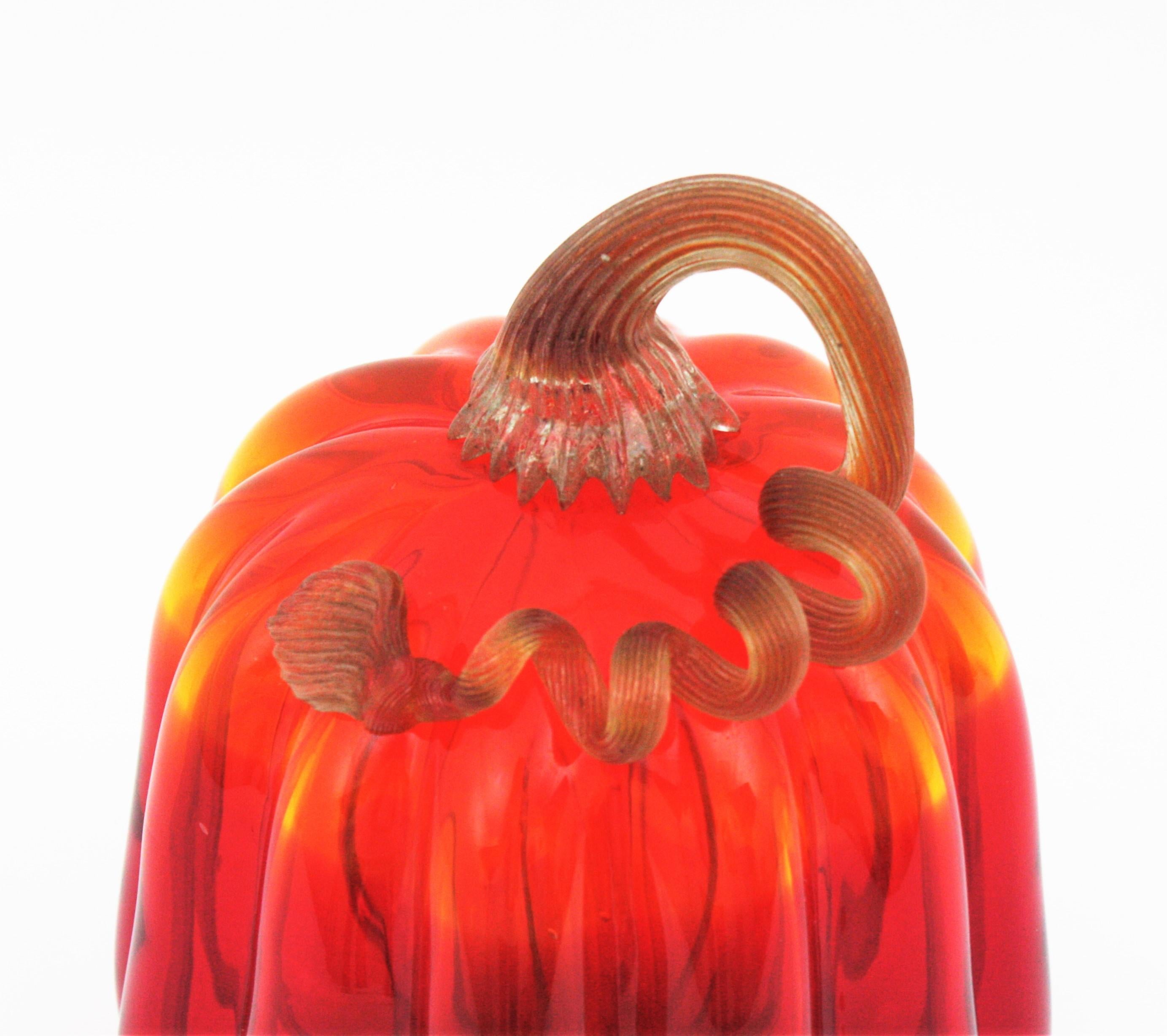 murano glass pumpkin