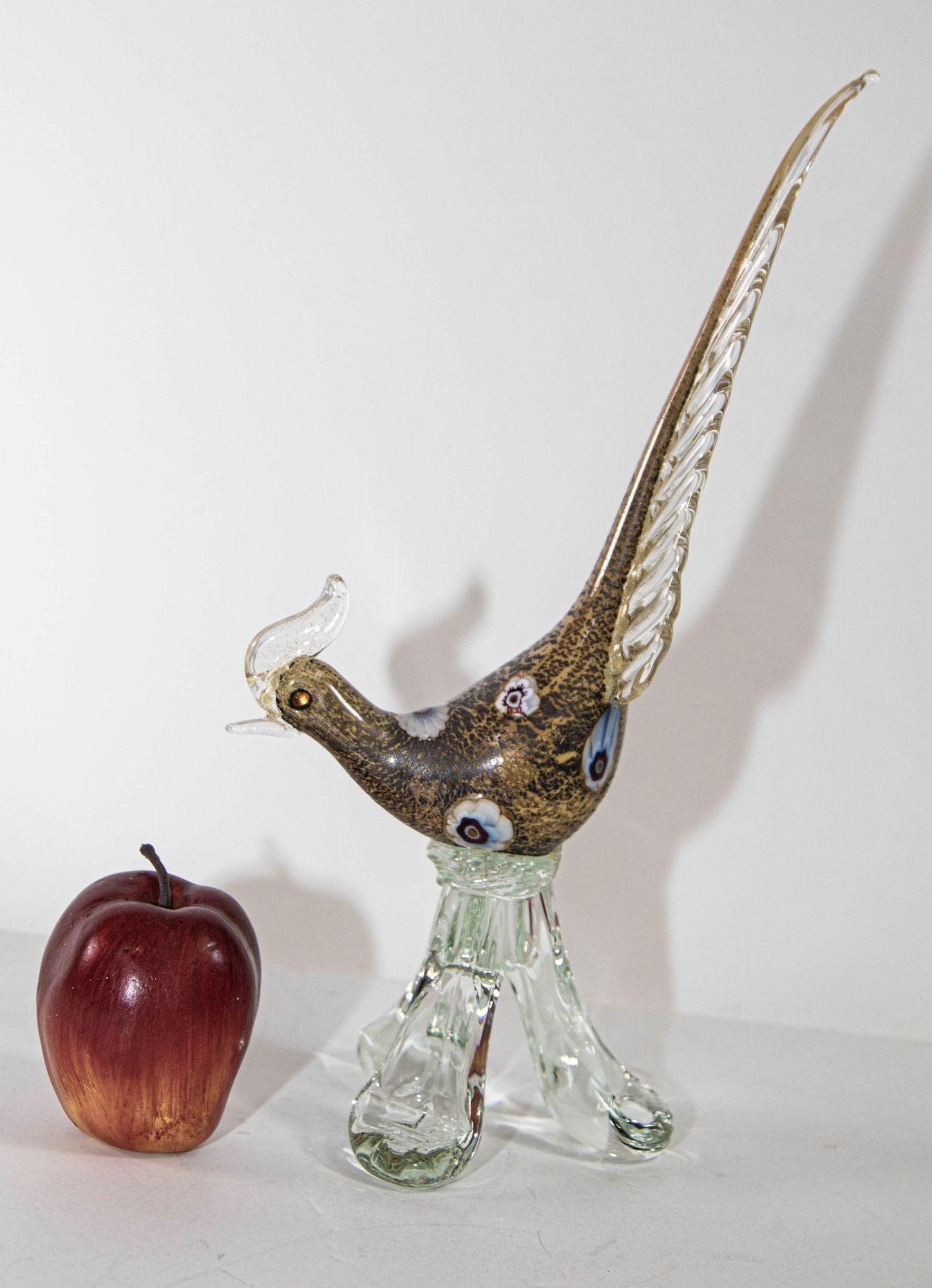 murano glass pheasant