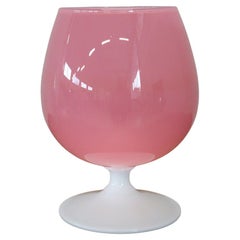 Italienische rosa Vase aus Murano-Kunstglas, ca. 1960er Jahre