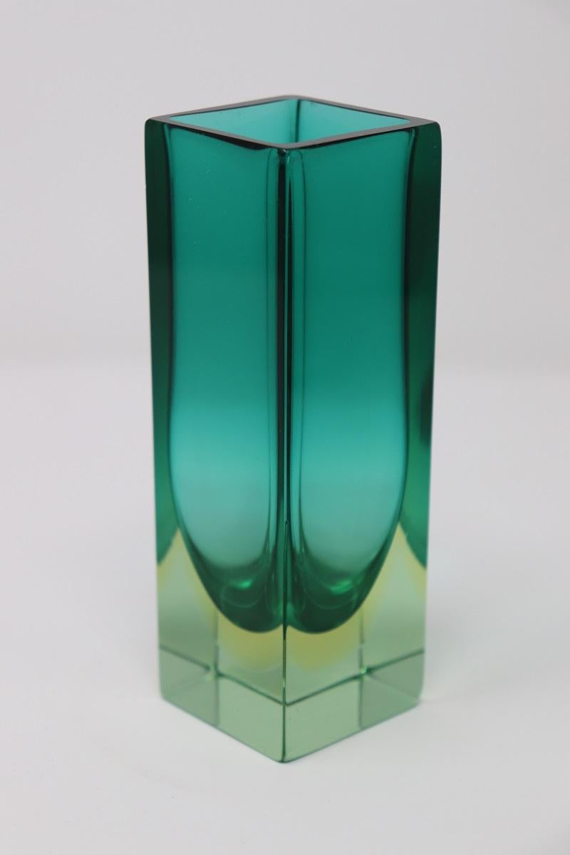 Italiano Vaso piccolo in vetro artistico italiano di Murano di Flavio Poli per Seguso, anni '70 in vendita