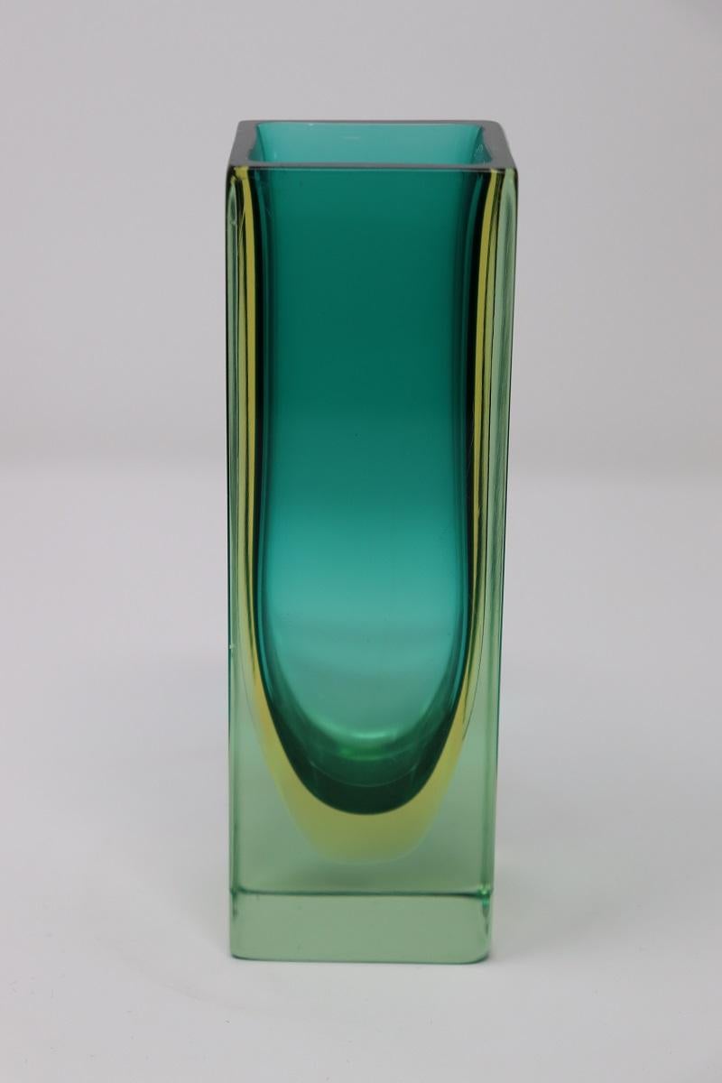 Vaso piccolo in vetro artistico italiano di Murano di Flavio Poli per Seguso, anni '70 In condizioni buone in vendita a Casale Monferrato, IT