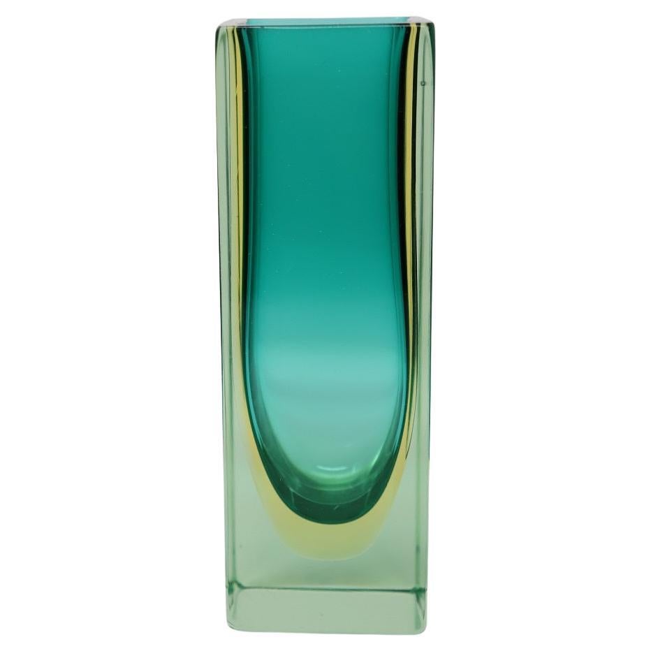 Italian Murano Art Glass Small Vase by Flavio Poli for Seguso, 1970s