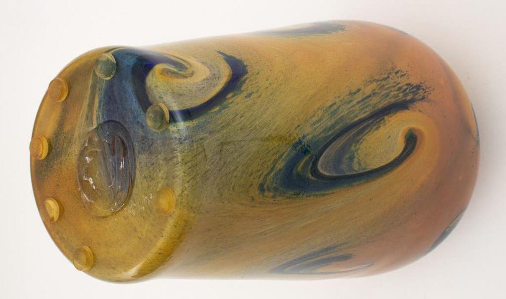XXIe siècle et contemporain Vase en verre d'art italien de Murano en vente