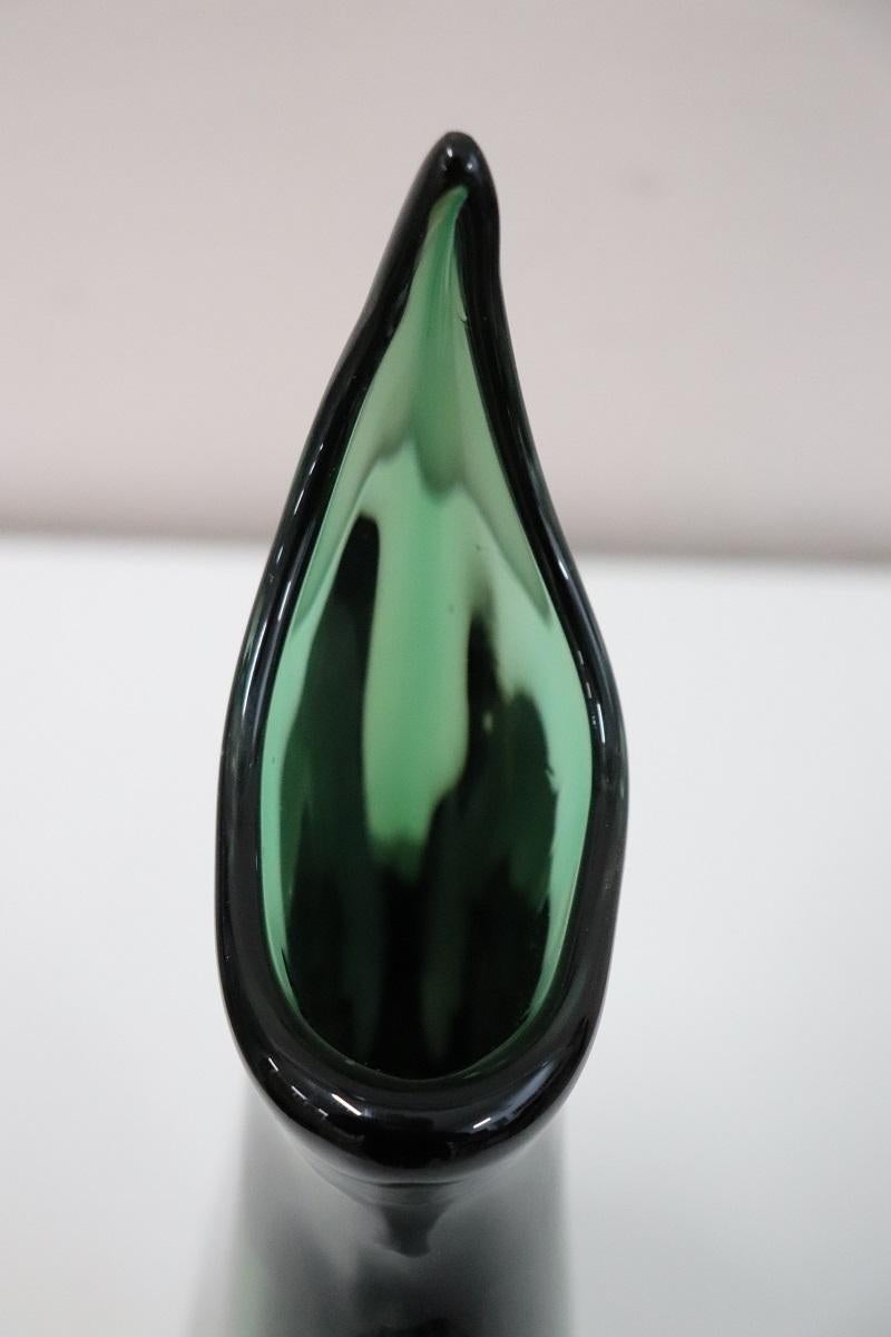 Italian Murano Artistic Glass Large Vase by Flavio Poli for Seguso, 1960s For Sale 5