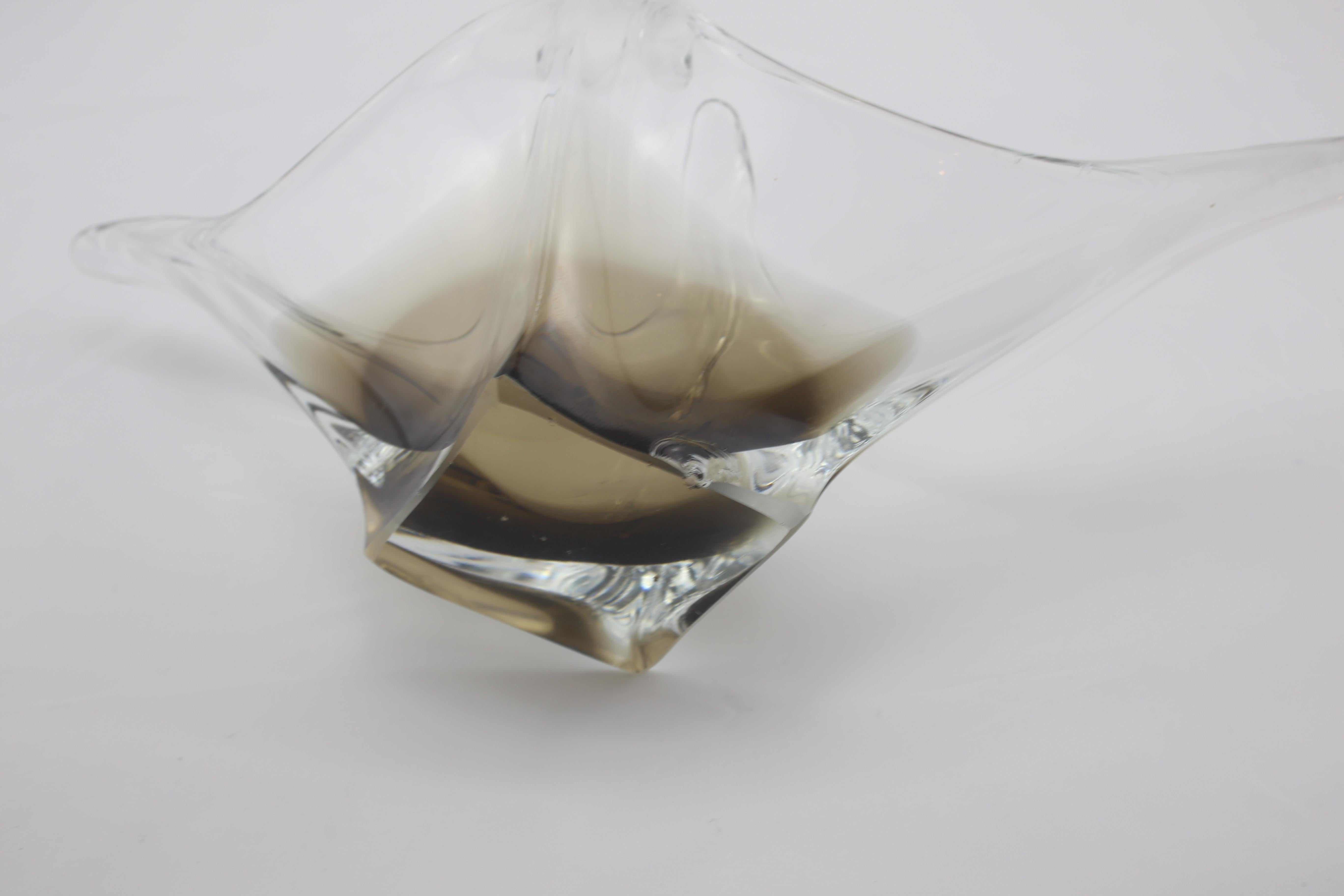 Italienischer Aschenbecher aus schwarzem Murano-Glas, 1960er Jahre, Mitte des Jahrhunderts im Zustand „Relativ gut“ im Angebot in Byron Bay, NSW