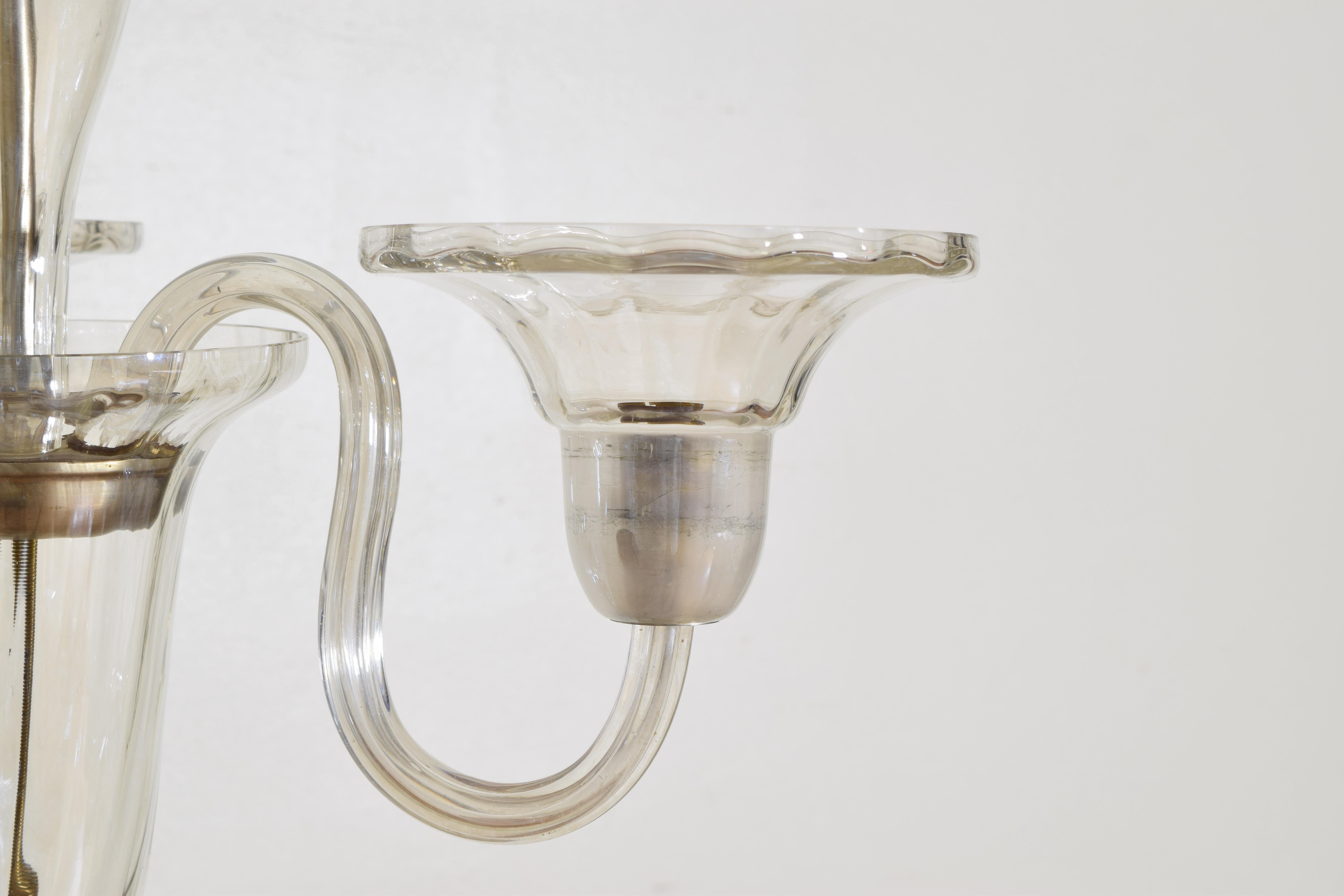 Italian, Murano, Blown Glass 3-Light Chandelier 1