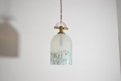 Italian, Murano, Blown Glass and Brass Pendant, ca. 1970's