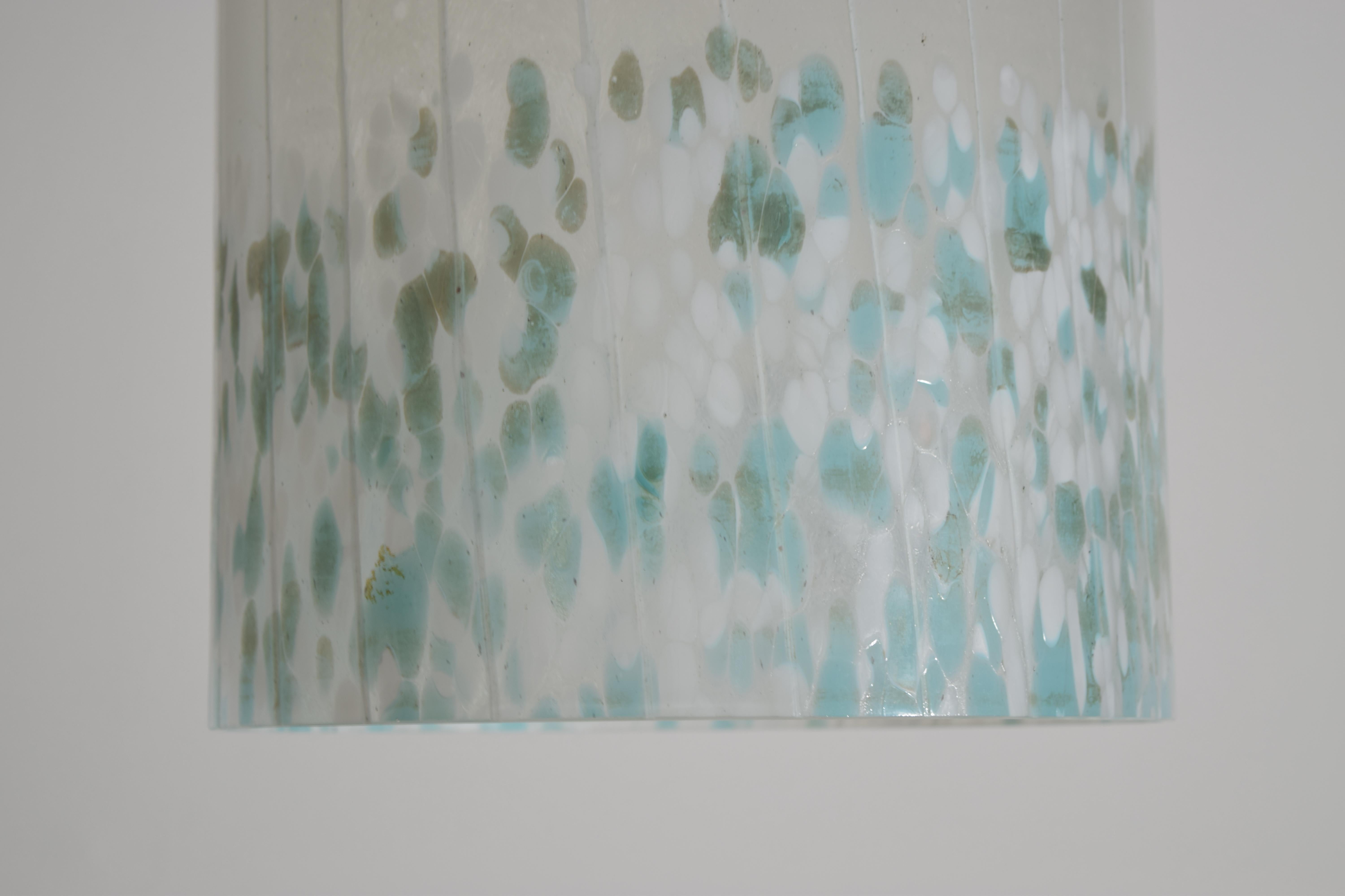 Italienisches Windlicht aus geblasenem Glas und Messing, Murano, ca. 1970er Jahre im Angebot 1