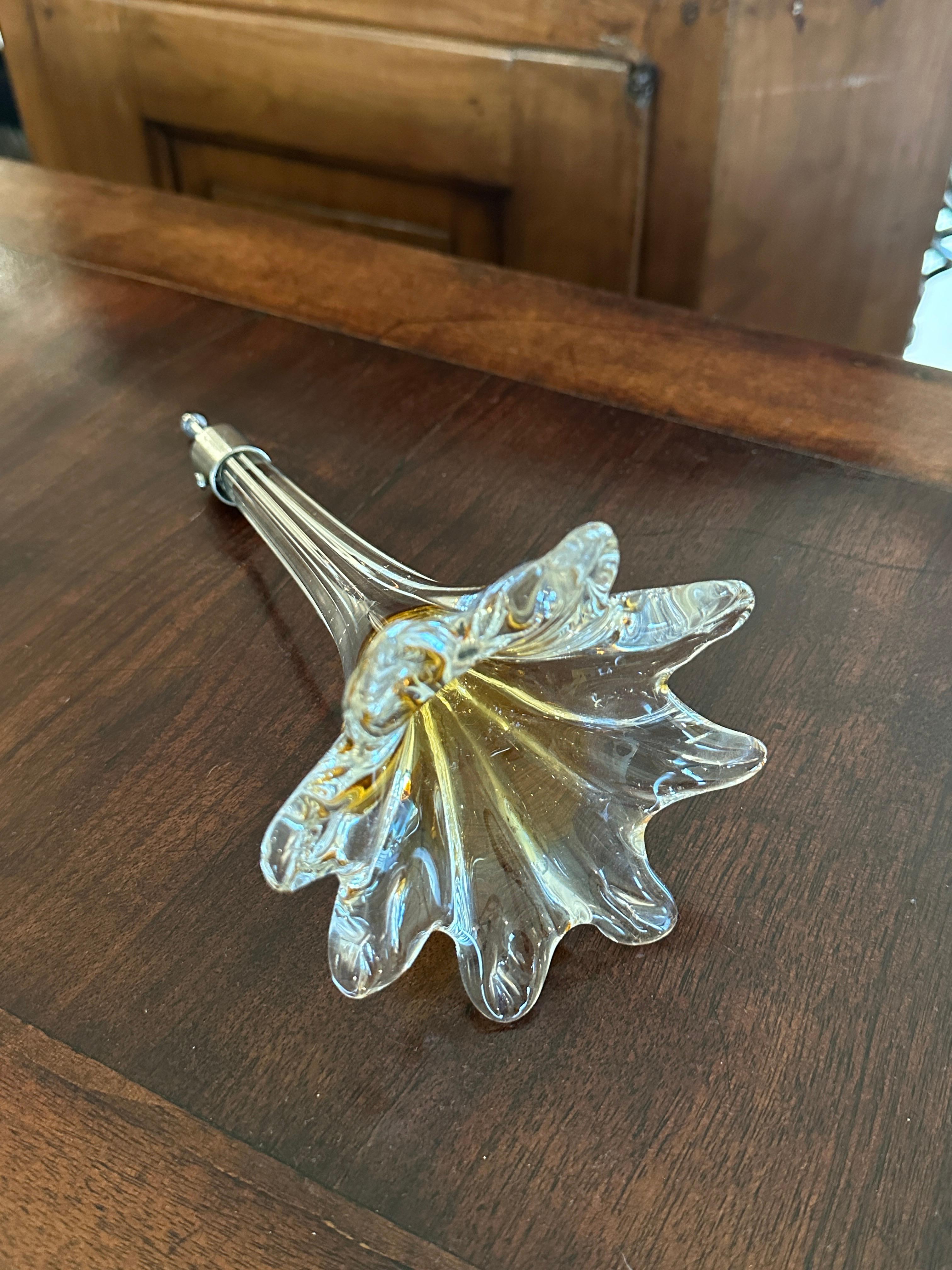 Moderne Plafonnier en verre soufflé italien, Murano, vers 1970 en vente