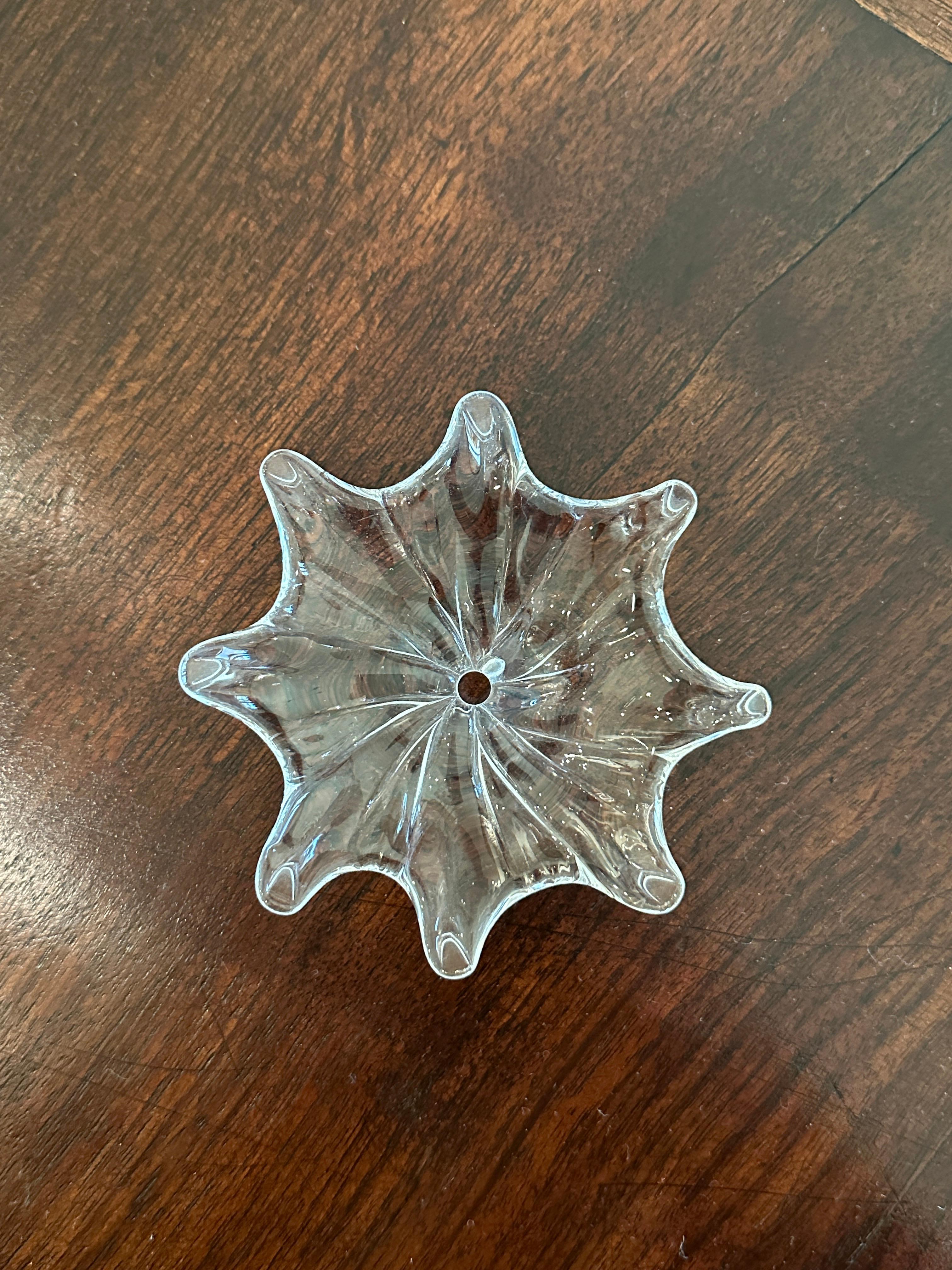 Fin du 20e siècle Plafonnier en verre soufflé italien, Murano, vers 1970 en vente