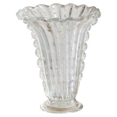 Vaso in vetro di Murano "Bullicante", attribuito a Barovier&Toso, n. 02, anni '30