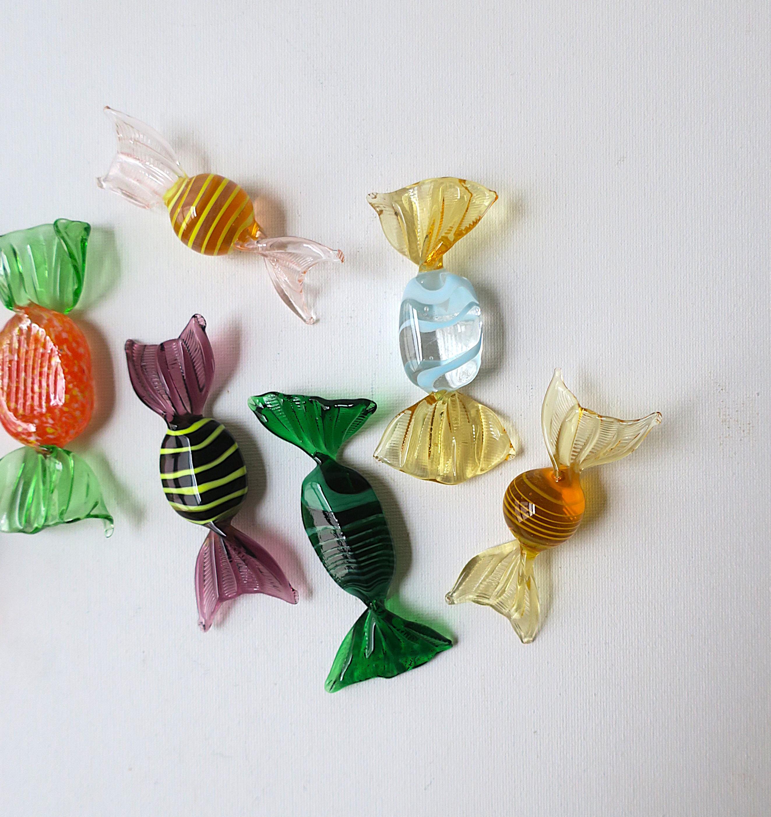 Italian Murano Candy Sculptures For Sale 3
