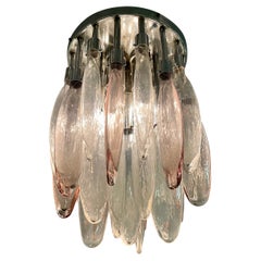 Italian Murano Cascade Glass Chandelier by Mazzega, 1970s