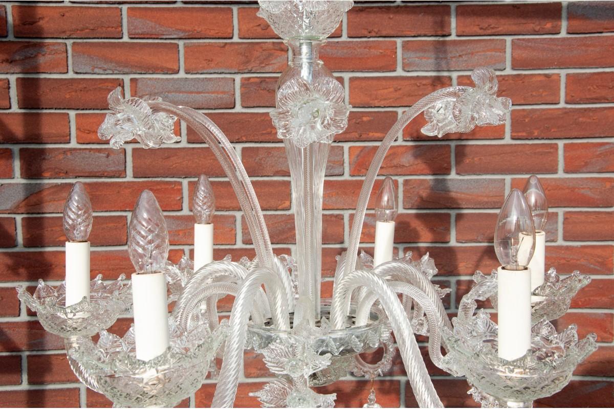 Lampadario italiano di Murano. In condizioni buone in vendita a Chorzów, PL