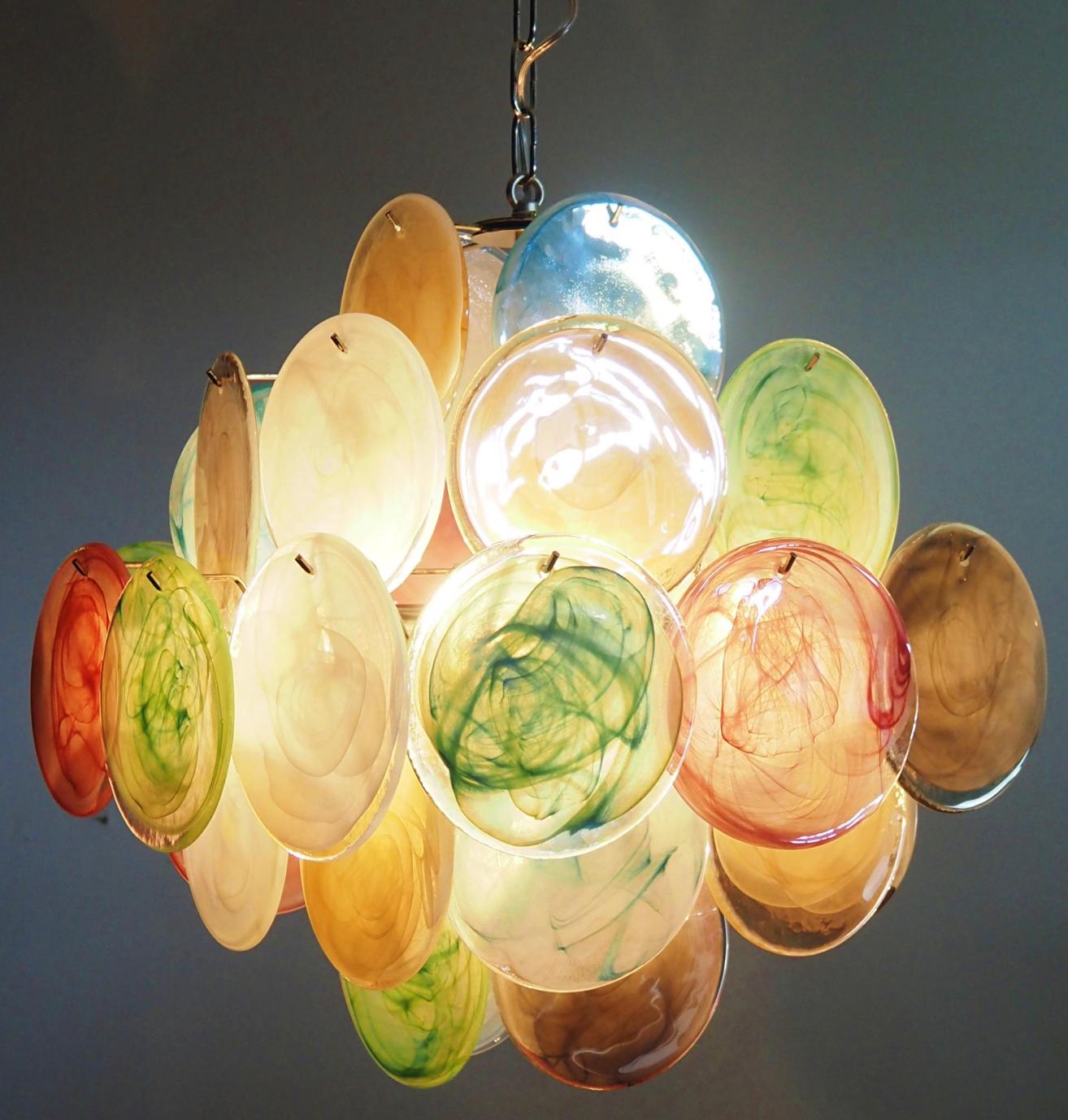 Italienischer Murano-Kronleuchter (Glaskunst) im Angebot