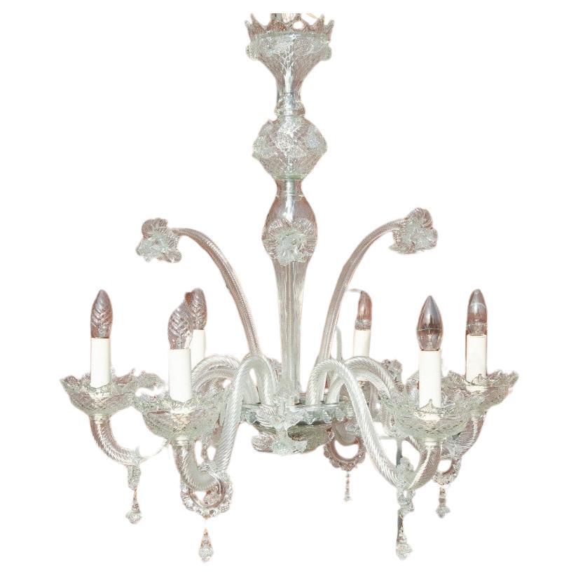 Lampadario italiano di Murano.