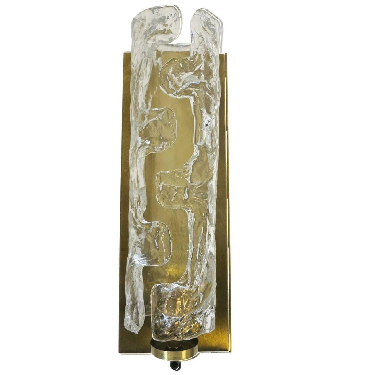 Single Cylinder Sconce by Mazzega FINAL CLEARANCE SALE
