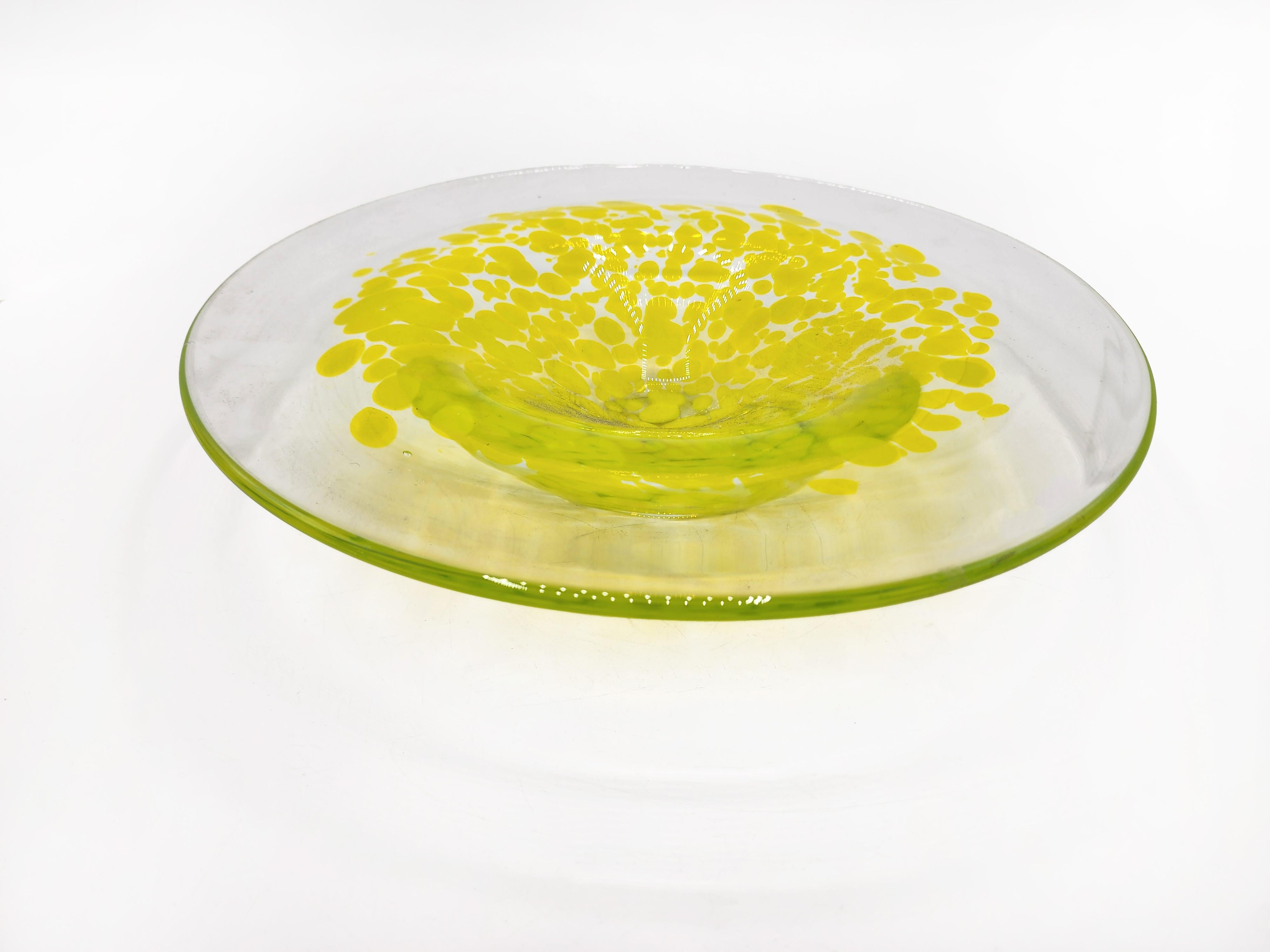Italian Murano decorative plate from the 1970s In Good Condition For Sale In Autonomous City Buenos Aires, CABA