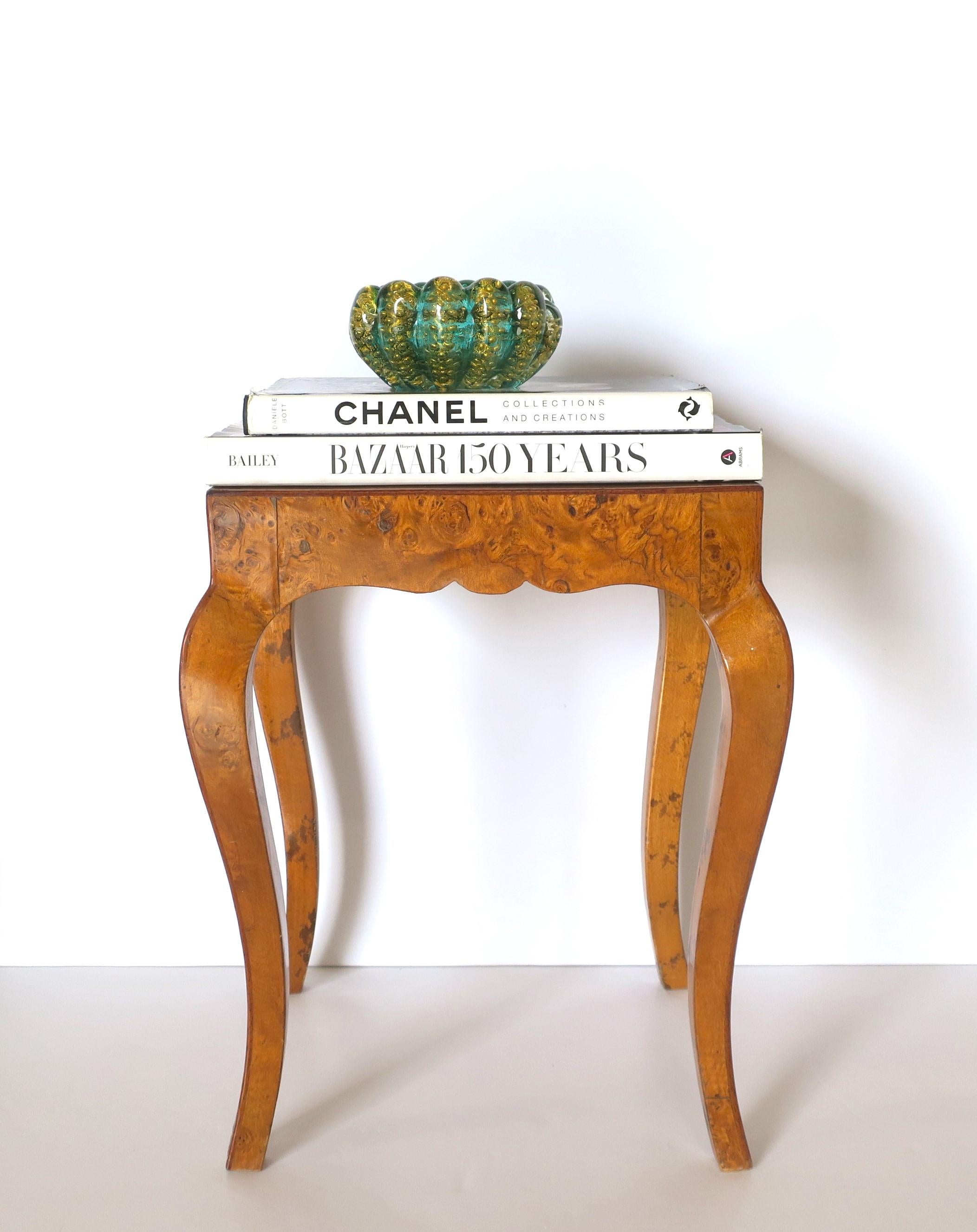 Italienische Murano Grün und Gold Kunstglas Schale oder Aschenbecher Seguso im Zustand „Gut“ im Angebot in New York, NY
