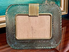 Italian Murano Fontana Green Picture Frame