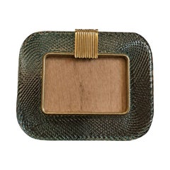 Italian Murano Fontana Green Picture Frame