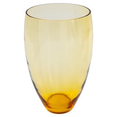 Italian Murano Glass Amber Vase, 1990s — Giovanni Dalla Fina