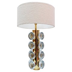 Italian Murano Glass and Brass Table Lamp, Italy