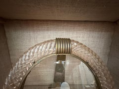 Italienisches Murano-Glas und Bronze-Rahmen, CIRCA. 1930