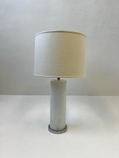 Italian Murano Glass and Chrome Table Lamp by Mazzega