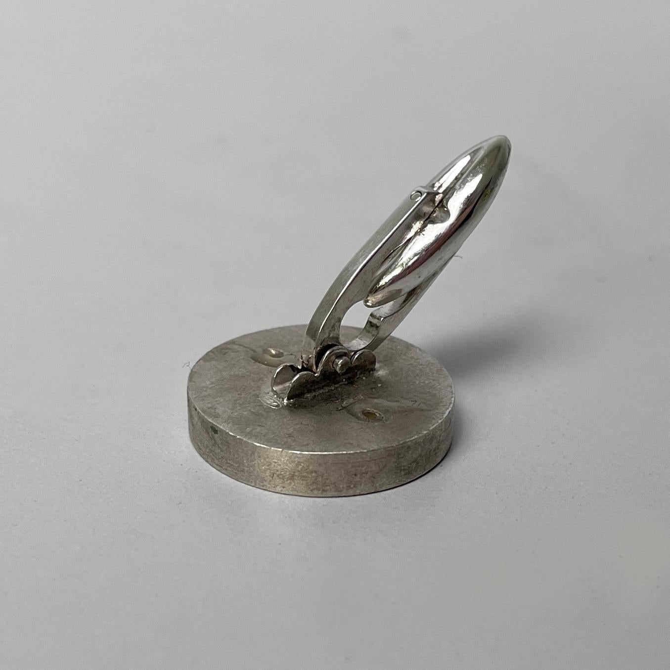 Italian Murano glass and silver 926 cufflink by Constantini Gioielli, 1990s For Sale 3