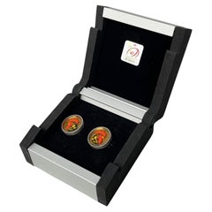 Italian Murano glass and silver 926 cufflink by Constantini Gioielli, 1990s