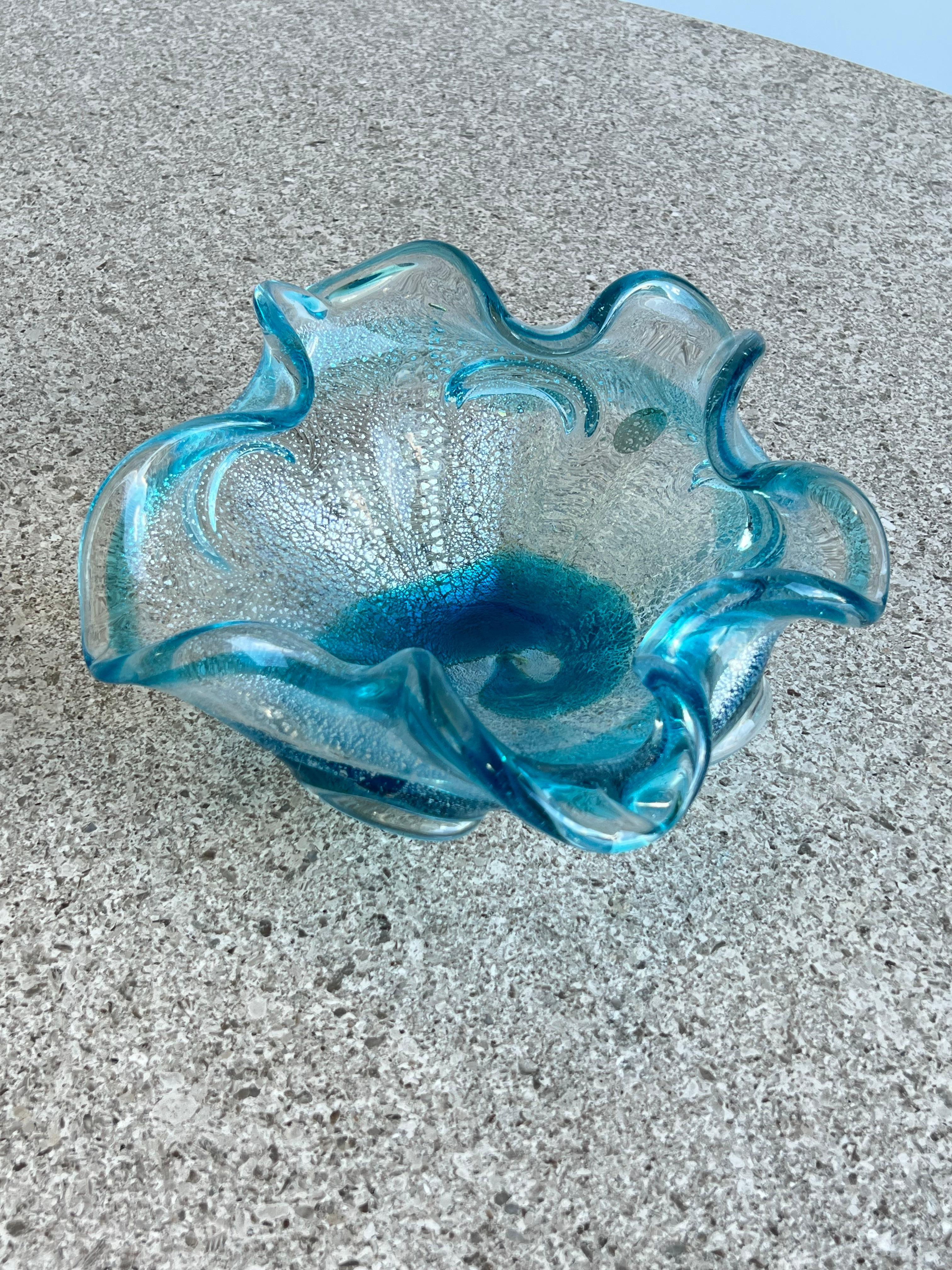 Italian Murano Glass Ashtray by Saguso In Good Condition In Byron Bay, NSW