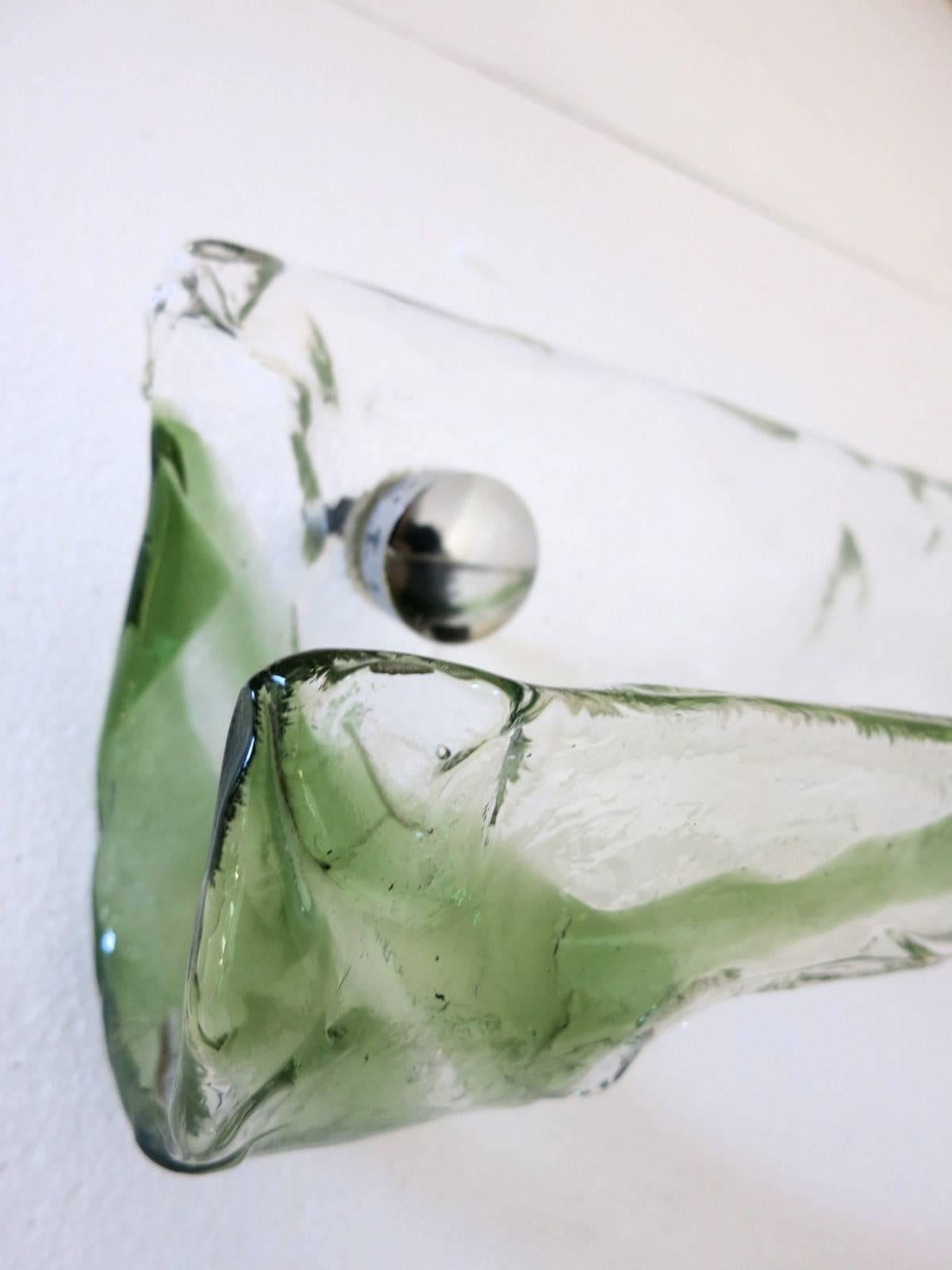 Italian Murano Glass Bathroom Set by Mazzega 3