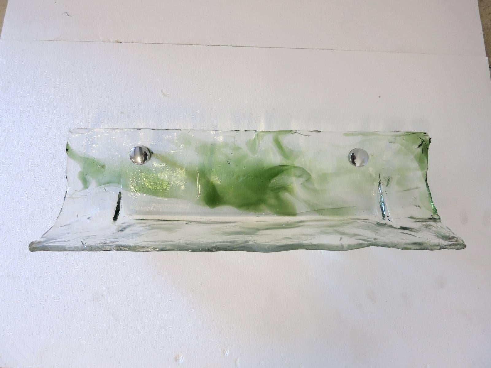 Italian Murano Glass Bathroom Set by Mazzega 4