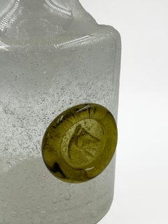 Italian Murano Glass Bottle, Mid-20th Century
