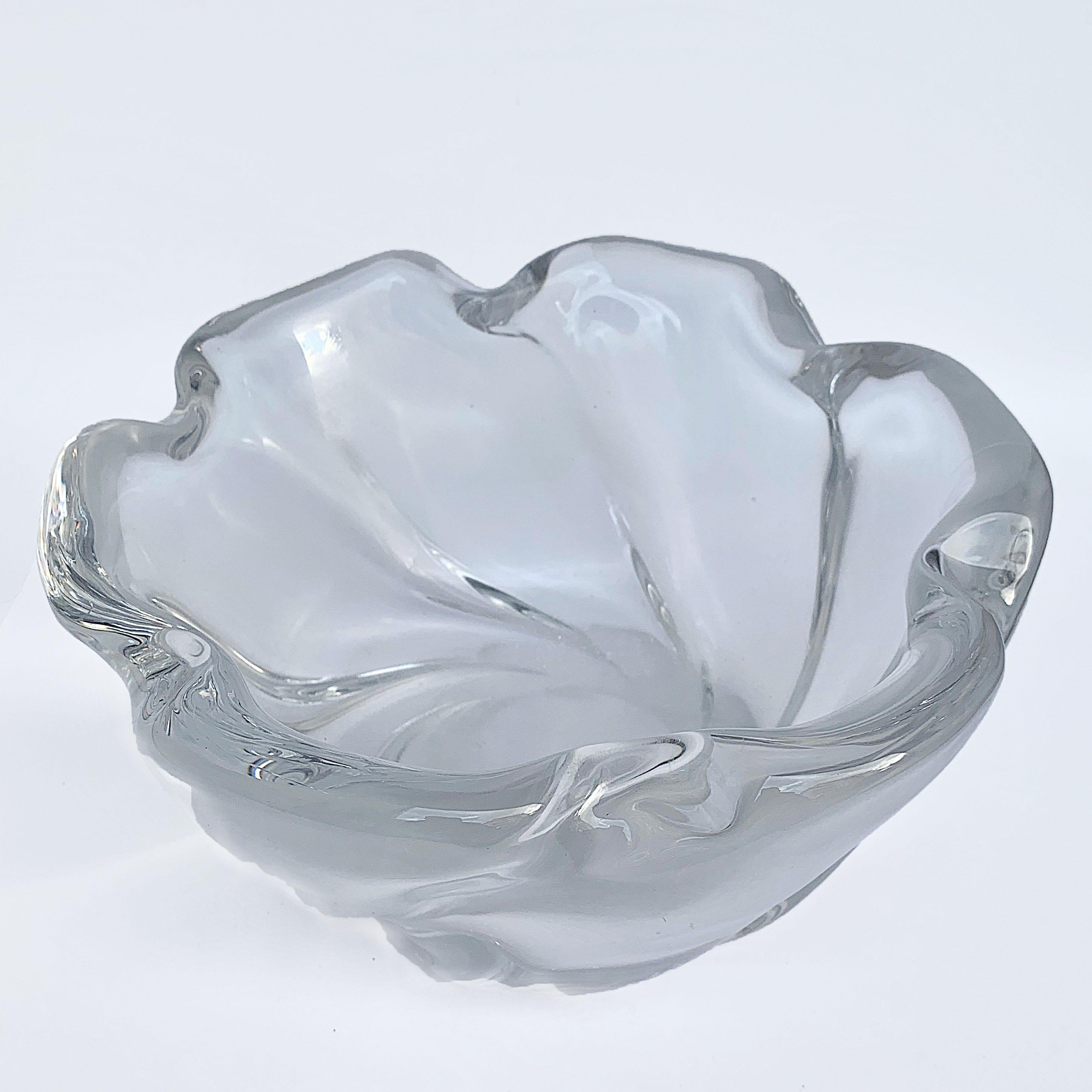 European Italian Murano Glass Bowl Centerpiece, Italy, 1950s For Sale