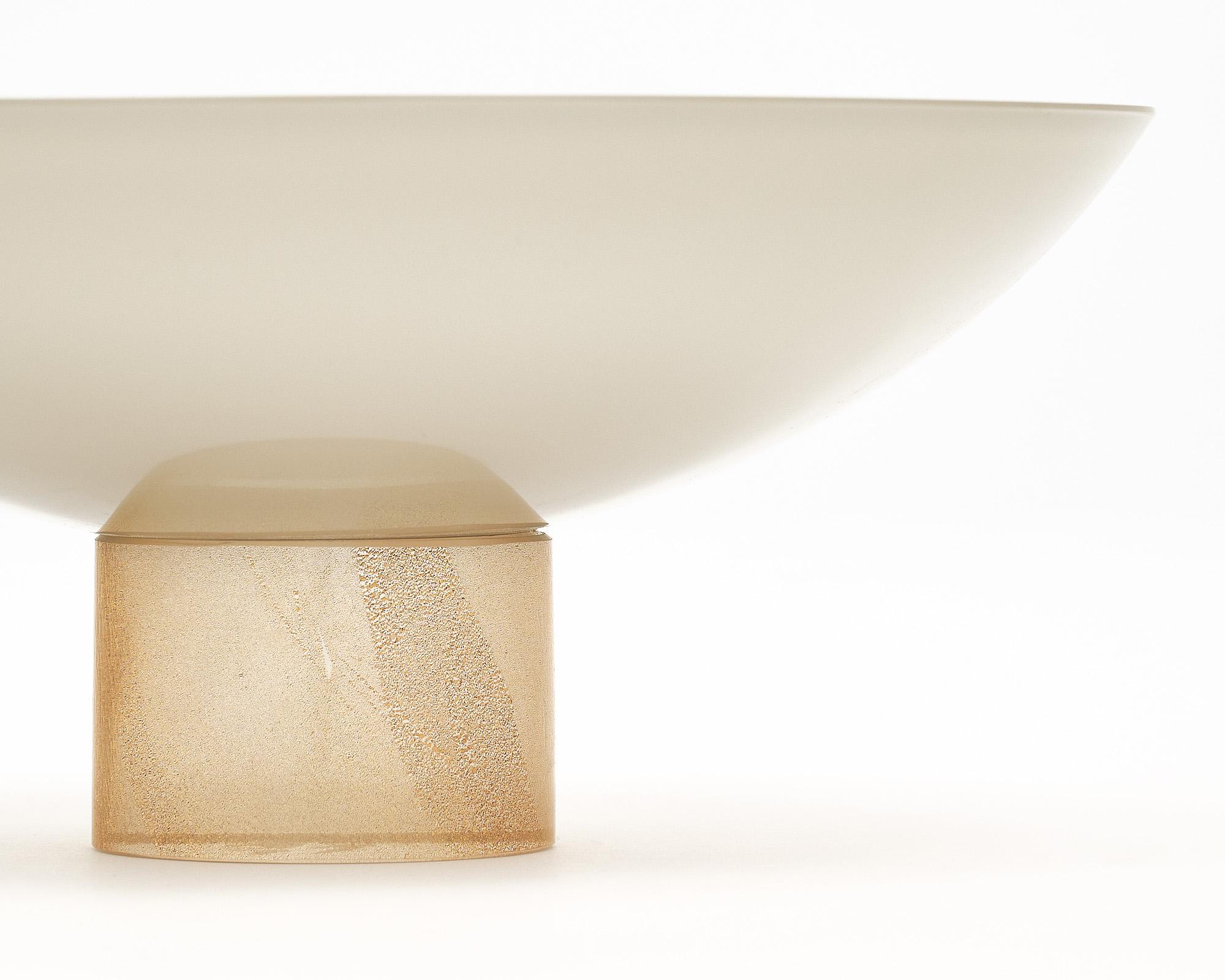 Mid-Century Modern Italian Murano Glass Bowl For Sale