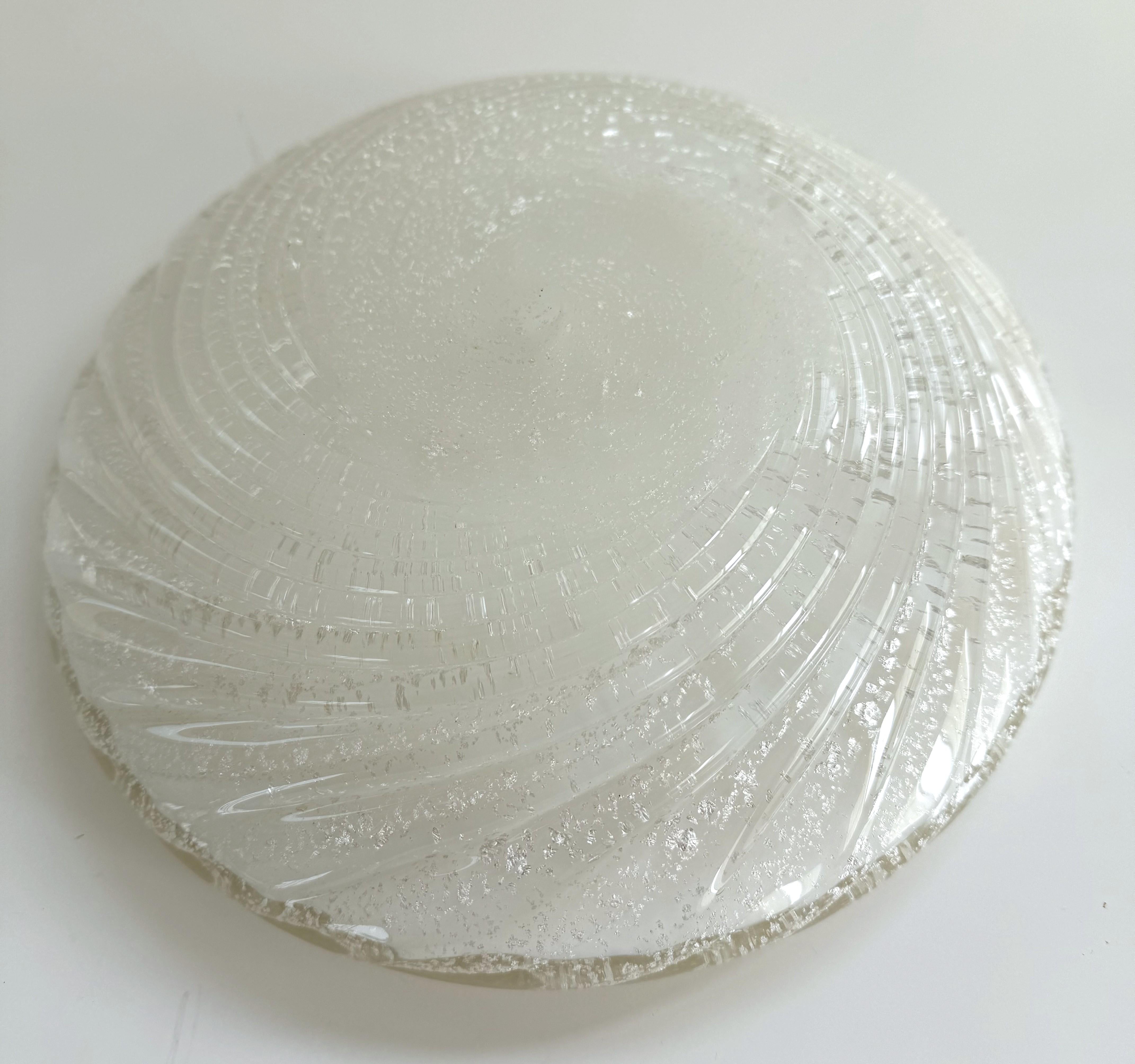 Ciotola o Videopoche in vetro di Murano con argento, anni '70 in vendita 2