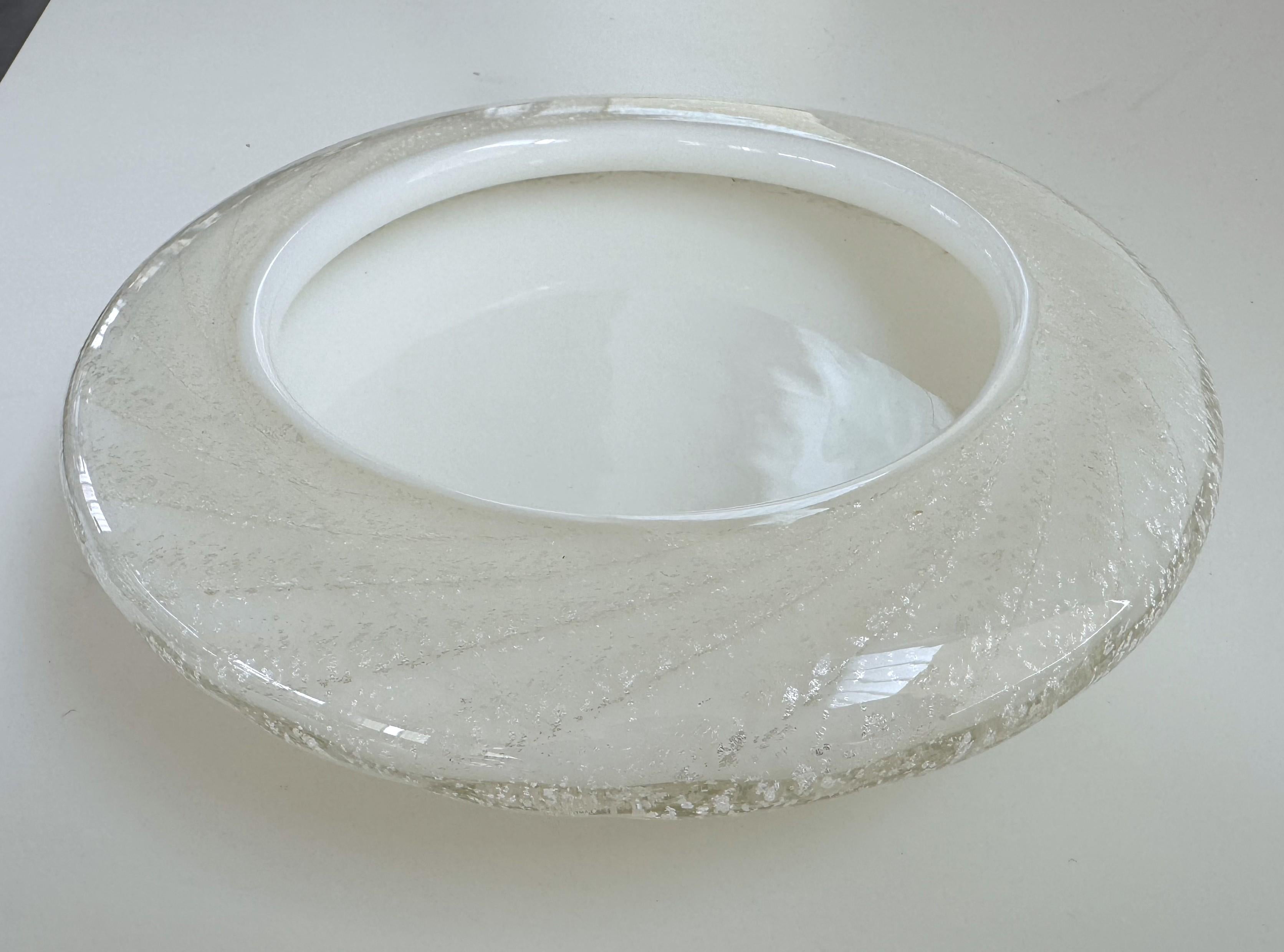 Ciotola o Videopoche in vetro di Murano con argento, anni '70 in vendita 4