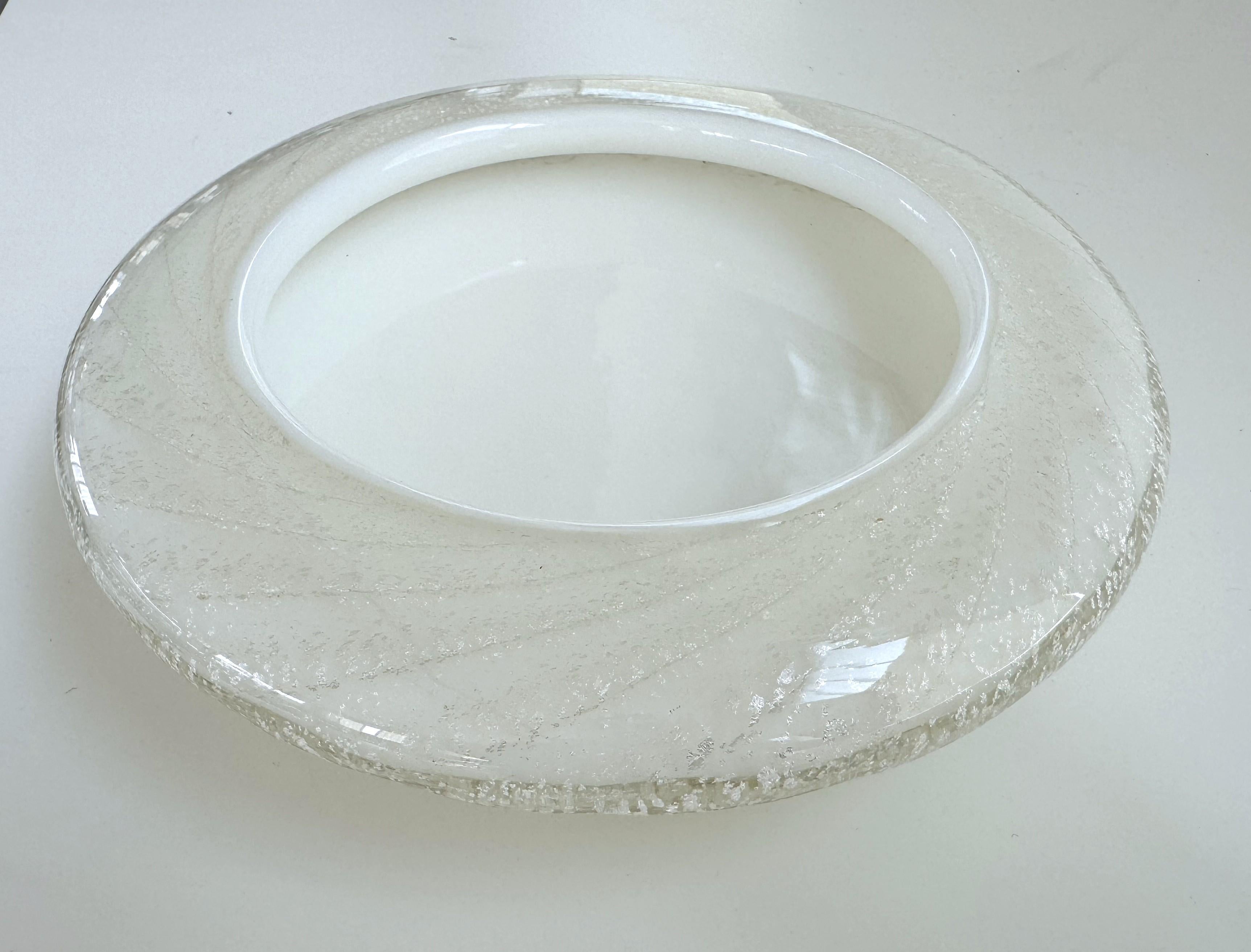 Ciotola o Videopoche in vetro di Murano con argento, anni '70 in vendita 5