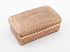 Italian Murano Glass Box Having Rare Overall Aventurine Glitter