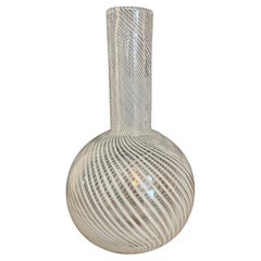 Italian Murano Glass Bud Vase with Ribbon Glass Technique Italian Murano Glass Bud Vase with Ribbon Glass Technique